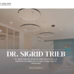 Screenshot der Webseite der Ordination Dr. Sigrid Trieb